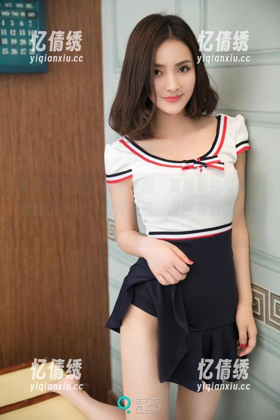 推女神-莫雅淇 推女神 - 这一袭水手服,莫雅淇的写真就像海浪一样,随波逐流,原图有点俏皮呢!